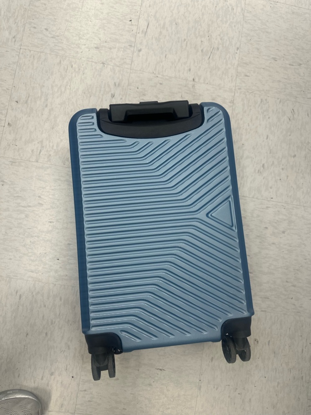 Blue carryon suitcase